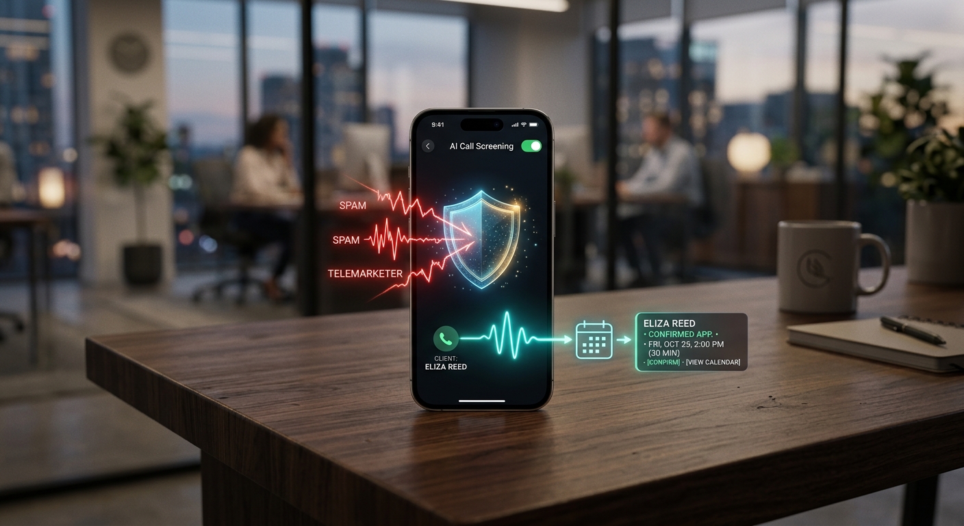 AI Phone Screening: Blocking Telemarketers While Booking Genuine Clients